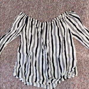 Billabong off the shoulder striped top
